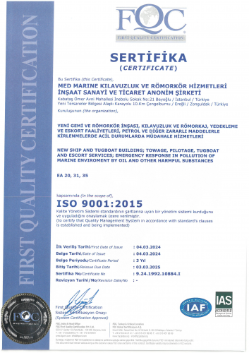 Integrated Management Certificates