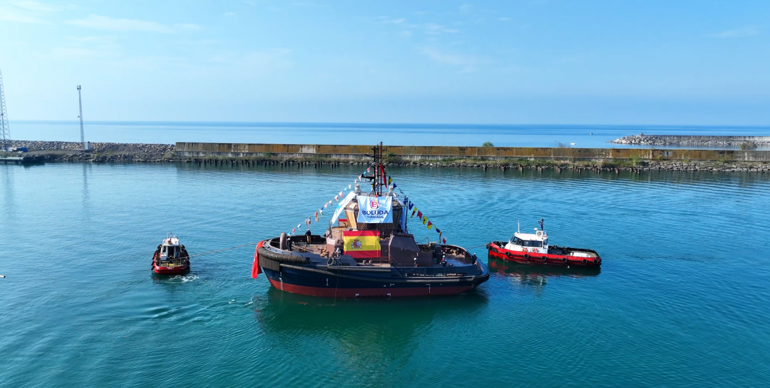Med Marine Has Successfully Launched MED-A2575 RAmparts 2500-W Series Harbour Tug for Boluda Towage