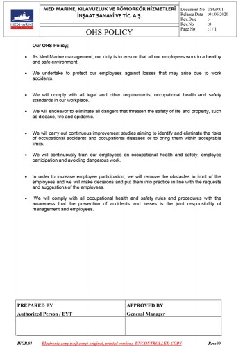 OHS Policy