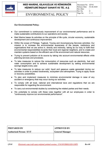 Environmental Policy