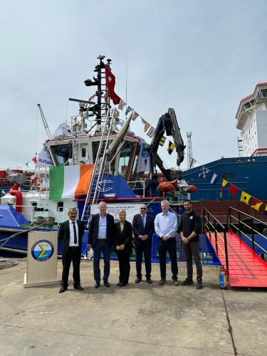 Med Marine And Irish Mainport Held Naming Ceremony For m/tug Celtic Treaty