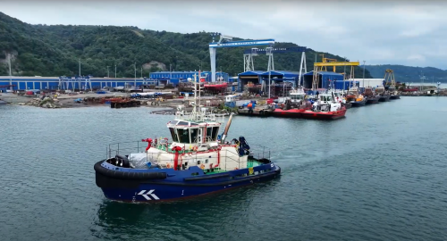 Med Marine Celebrates Successful Launch of MED-A2575 Series Harbour Tug for SAFEEN Group