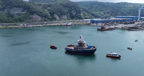 Med Marine Successfully Completed the Launch of The Escort Capability Tugboat Built for Misurata Free Zone